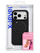 Чехол X-LEVEL MACARON STAND iP18ProMax(black)