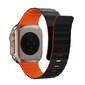 Ремешок для Apple Watch WiWU WB301 (44/45/46/49mm/Black+Orange)