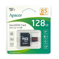Карта памяти Apacer 128GB R85MB/s + SD-адаптер