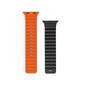 Ремешок для Apple Watch WiWU WB301 (44/45/46/49mm/Black+Orange)