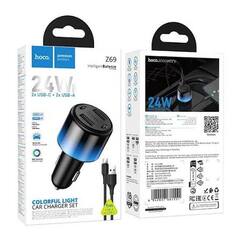 Автомобильное зарядное устройство Hoco Z69 USB TYPE-C