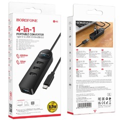 USB Хаб Borofone DH5 (4in1)