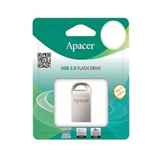 USB флеш накопитель Apacer AH115 Silver USB 2.0 (размер 2,5 см)