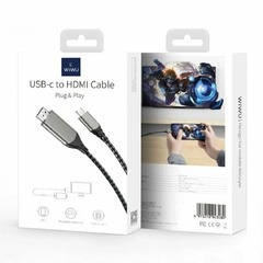 Видеокабель WIWU X10L Type-C/HDMI(2m/4K)