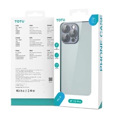 Чехол TOTU iPhone 16 гальванизированный прозрачный 