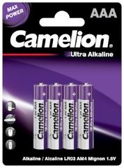 Батарейка CAMELION Ultra Alkaline LR03-BP4UT