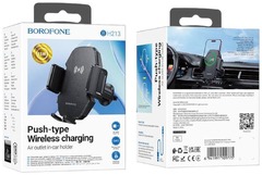 Держатель для телефона Borofone Car holder BH213 с беспроводной зарядкой