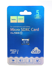 Карта памяти MicroSDHC Hoco 64GB