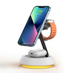 Беспроводное зарядное устройство Wiwu W002 (3в1)