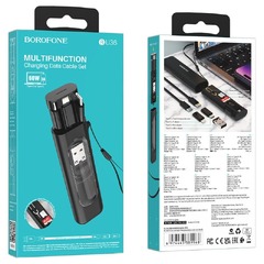 Многофункциональный USB-кабель PD Borofone BU36 Show 60w 3a 3-in-1
