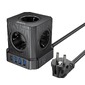 Сетевой фильтр Hoco NS8 5 гнезд (USB-C/USB-A/PD20w/2m)