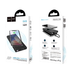 Внешний аккумулятор (Power bank) “J37 Wisdom” 10000mAh с беспроводной зарядкой