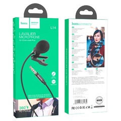 Микрофон петличный Hoco “L14” 3.5мм/2m(петличка)