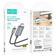 HDMI-Кабель Hoco “UA27” iP/HDMI(2m/metal gray)