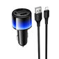 Автомобильное зарядное устройство Hoco Z69 USB LIGHTNING(black)