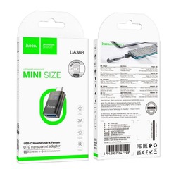 Переходник Hoco UA36B Type-c to USB